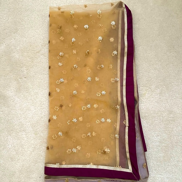 New Purple Palazzo Suit with Pants - Picture 8 of 9